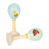 Small foot - wooden maracas tiny friends - 2 pcs.