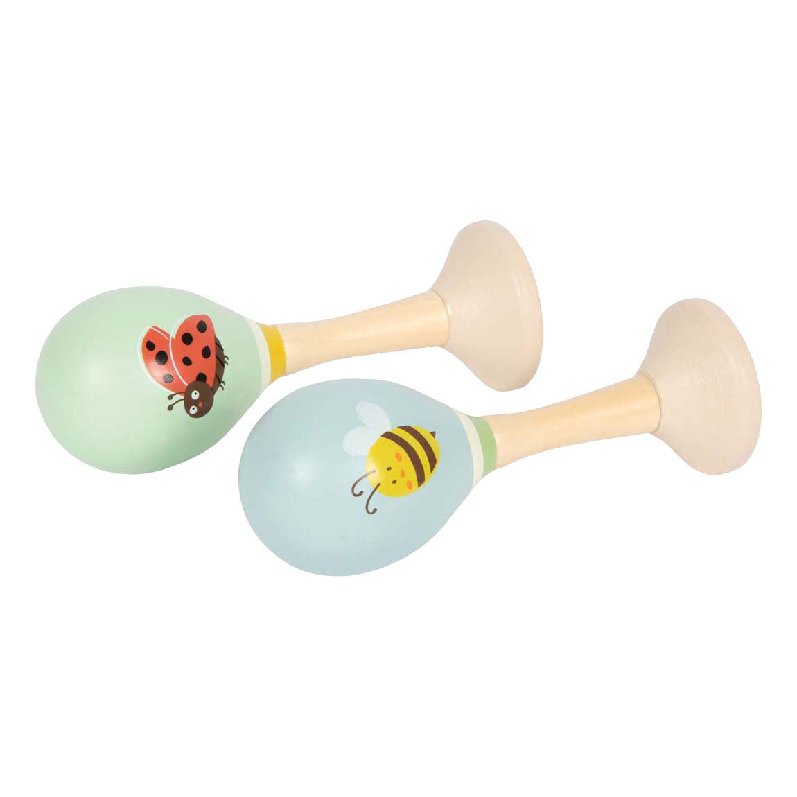 Small foot - wooden maracas tiny friends - 2 pcs.