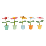 Small foot - wooden push-down figure flower