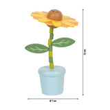 Small foot - wooden push-down figure flower