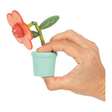 Small foot - wooden push-down figure flower