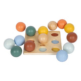 Small foot - wooden Montessori sorting game with balls