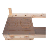 Small foot - wooden raised mud kitchen