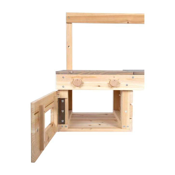 Small foot - wooden raised mud kitchen