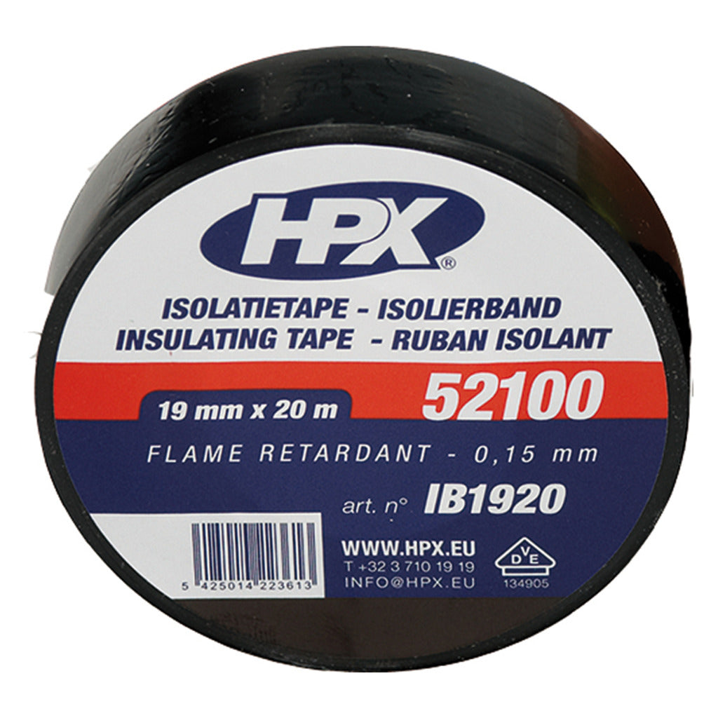 HPX Isolation Tape Black 19mmx20m