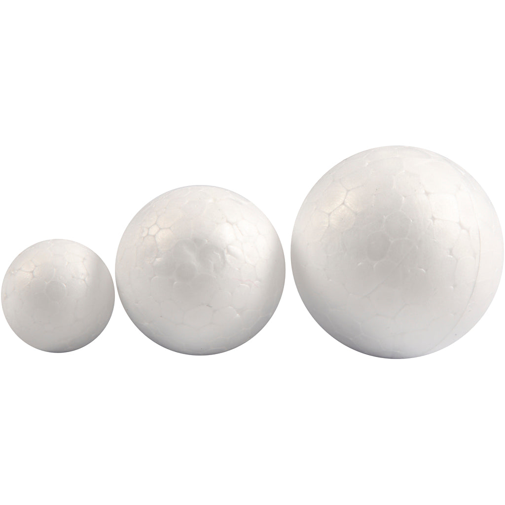 Creativ Company Styrofoam balls white, 12 pcs.