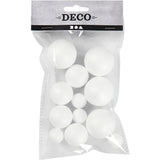 Creativ Company Styrofoam balls white, 12 pcs.
