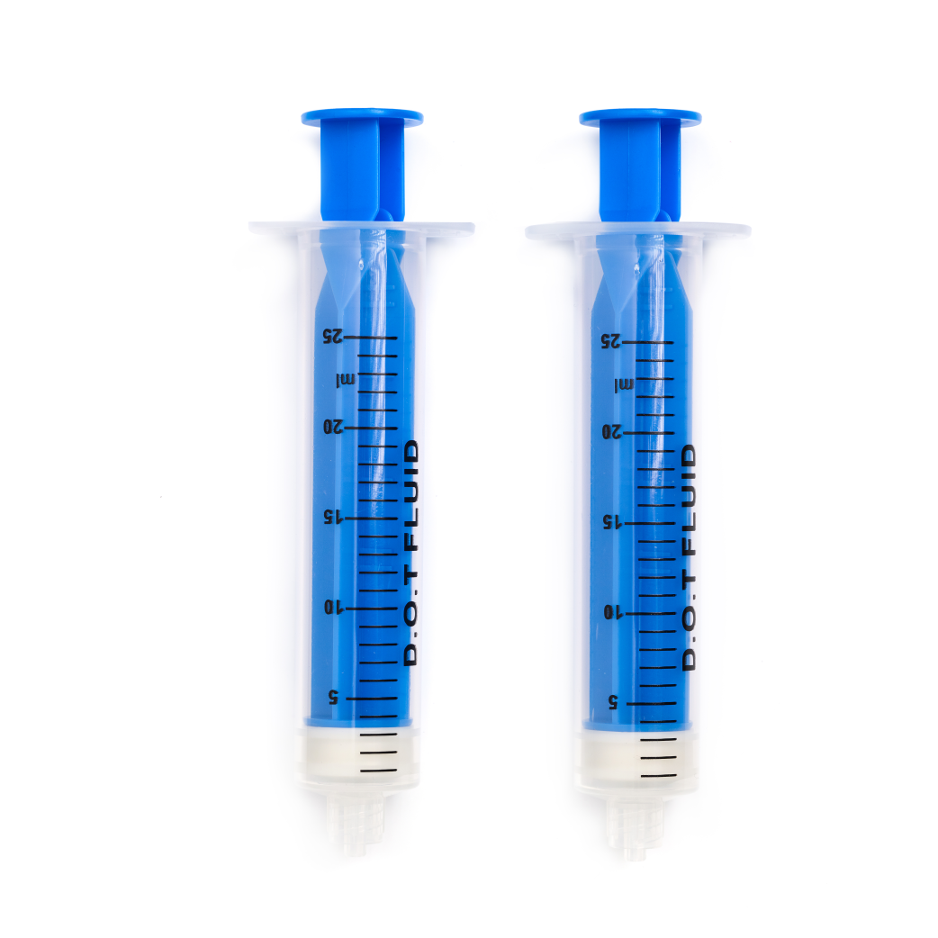 Elvedes set of bleeding syringes for dot fluid