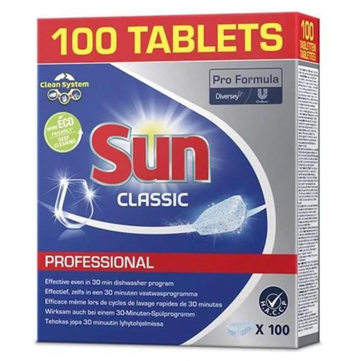 Sun dishwasher tabs classic 100 pieces