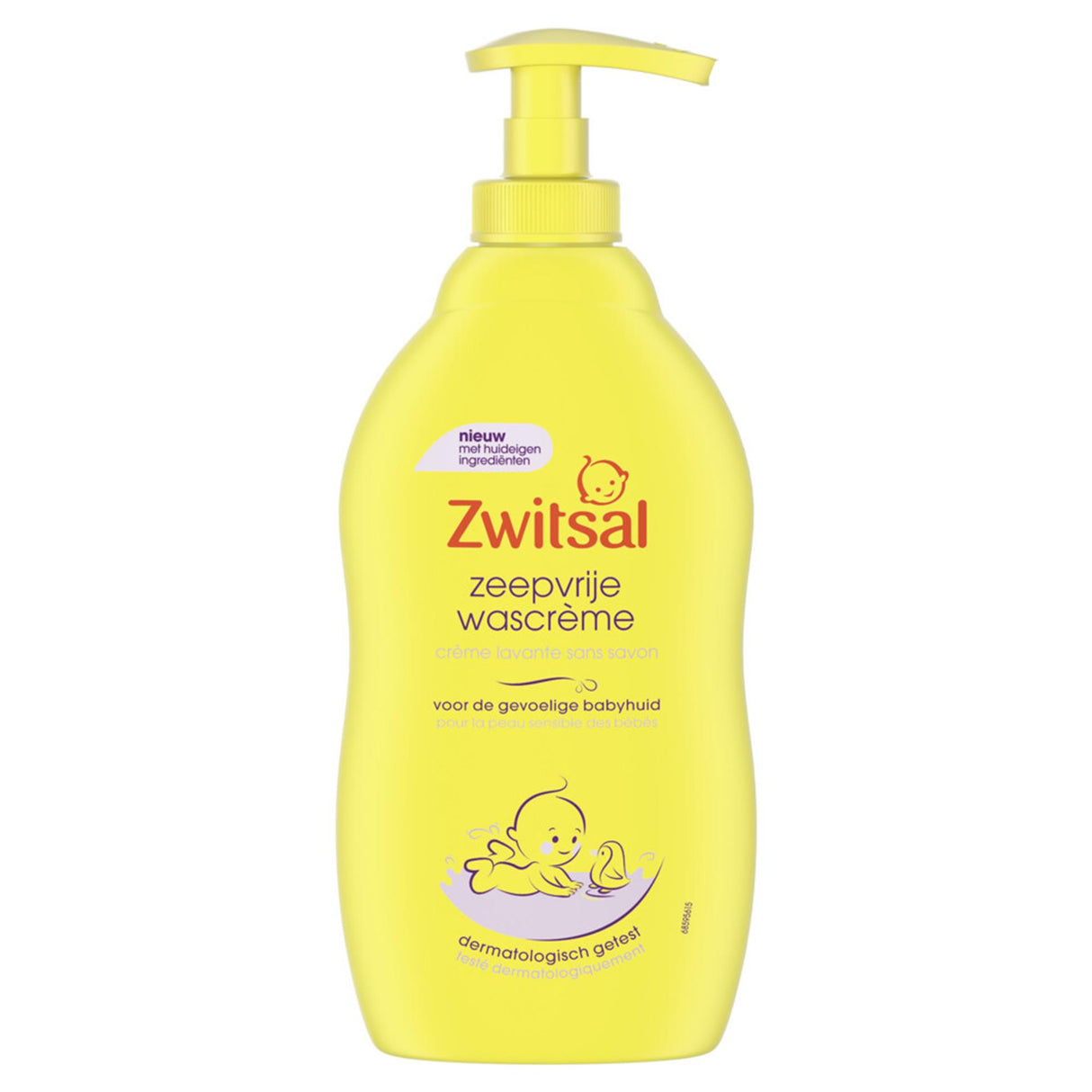 Zwitsal washing cream pump soap-free sensitive skin 400ml