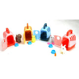 Pet in travel suitcase 3 assorted | 12 pieces