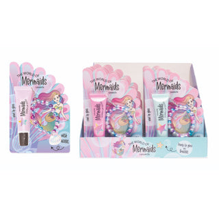 Casuelle mermaid lip gloss with bracelet assorted | 18 pieces