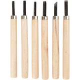 Creativ company wood carving set, 6 pcs.