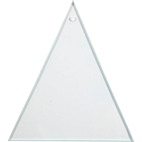 Creative Company glass plate triangle with hole 8x9cm, 10 pcs.