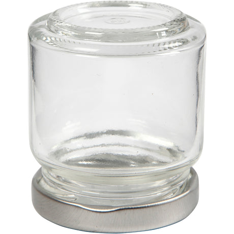 Creativ company glass jar, h: 6.5 cm, d 5.7 cm, 100 ml, transparent, 12 pieces 1 box