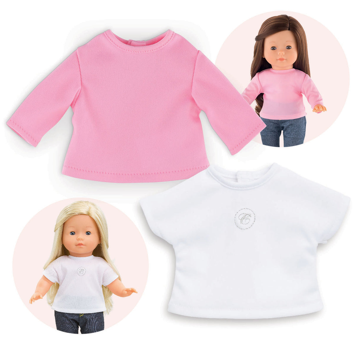 Corolle Ma dolls T-shirts, 2st.