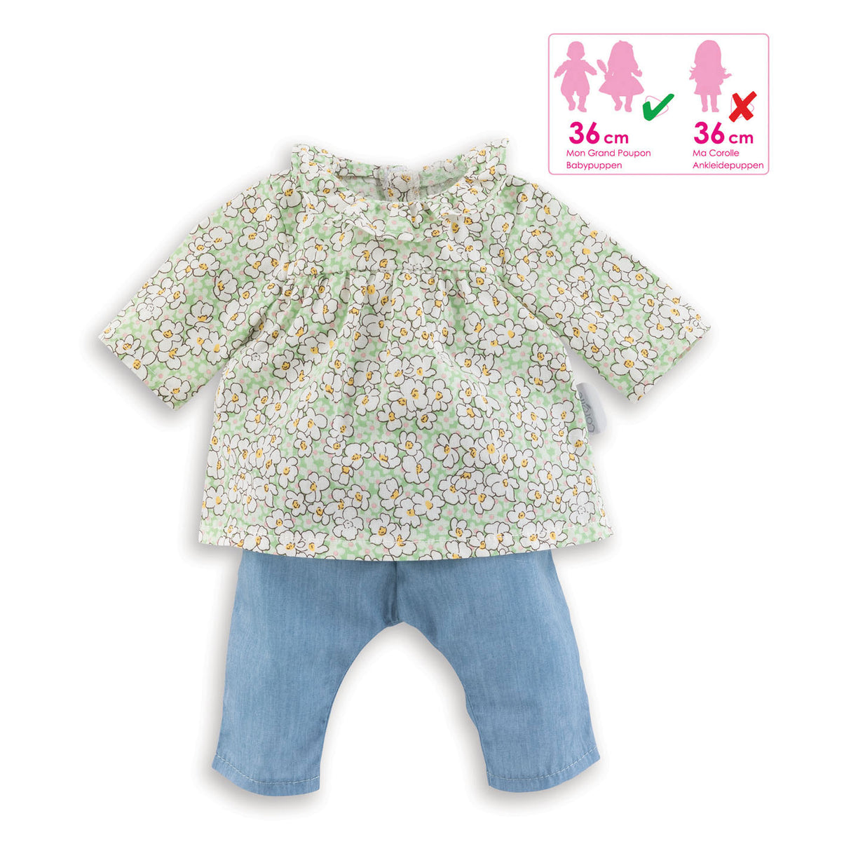 Corolle Mon Grand Poupon Dolls Bluzka i Broek, 36 cm