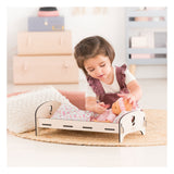 Corolle Wood Doll Bed Blomster