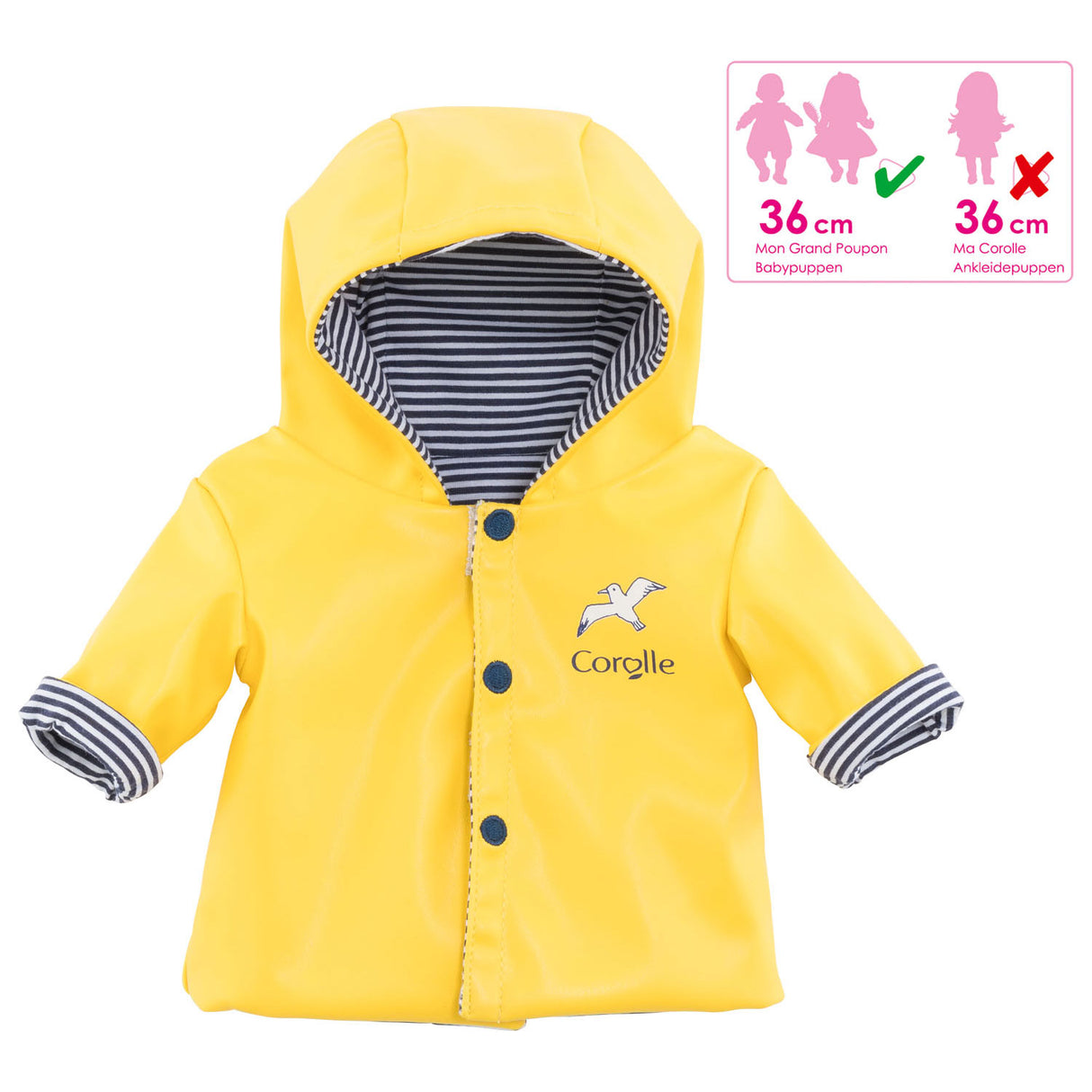 Corolle Mon Grand Poupon dolls Raincoat, 36cm