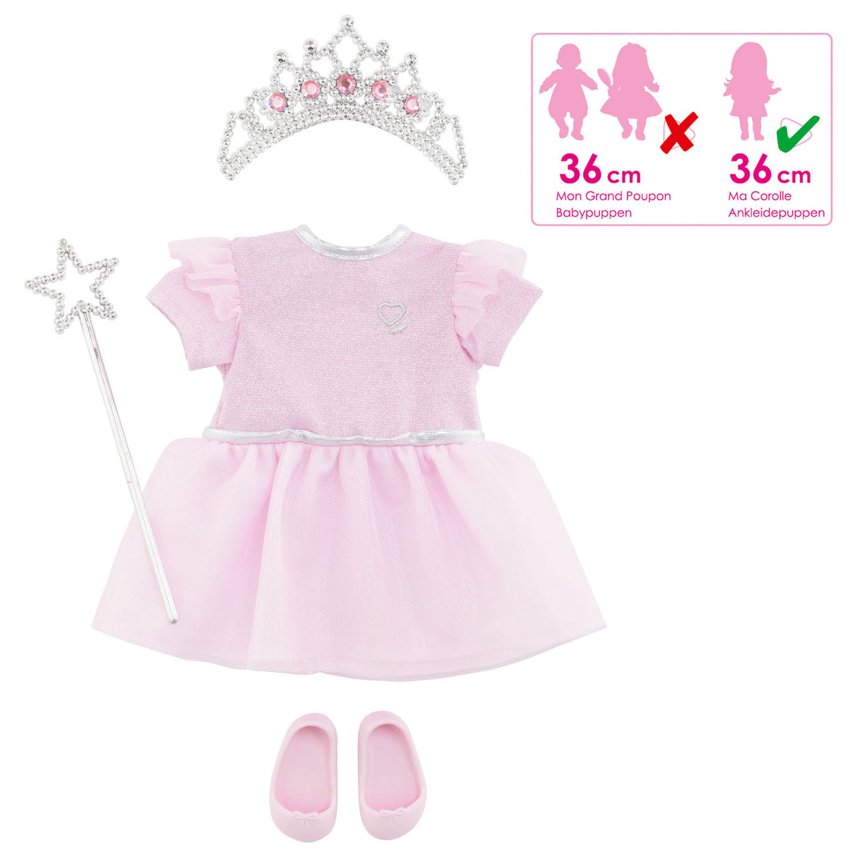 Corolelle ma poppnoutfit Prinzessin