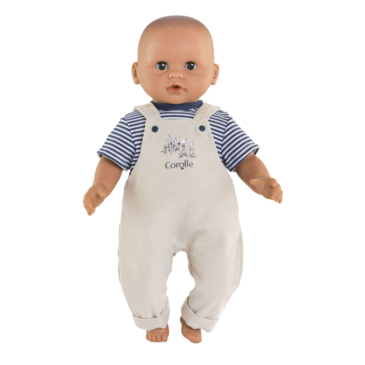 Corolle Mon Poupon Dungarees Ecru og T-skjorte, 30 cm