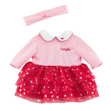 Corolle Mon Grand Poupon Hartjes dress and headband, 36cm