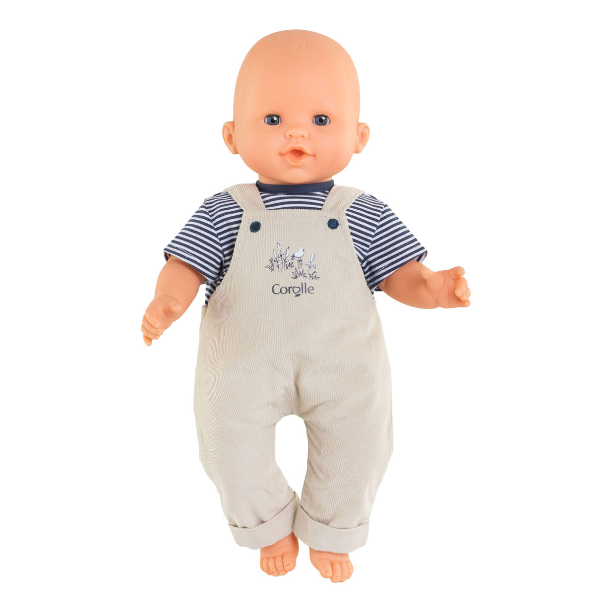 Corolle Mon Grand Poupon Dungarees Ecru og T-shirt, 36 cm