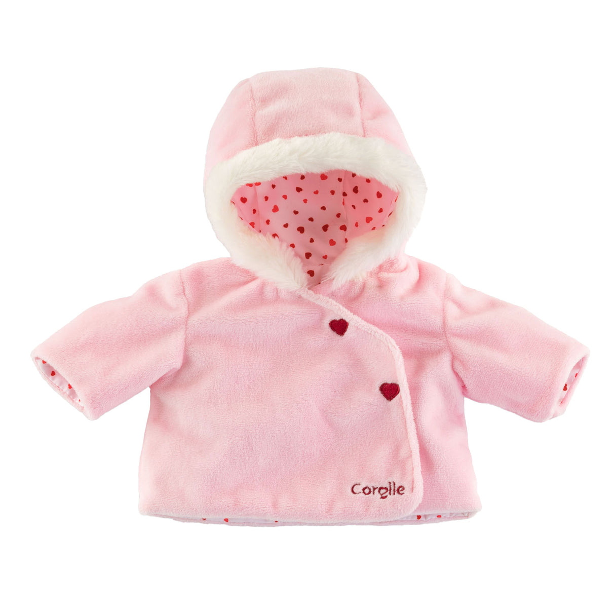 Corolle Mon Grand Poupon Veste Hartjes Pink, 36cm