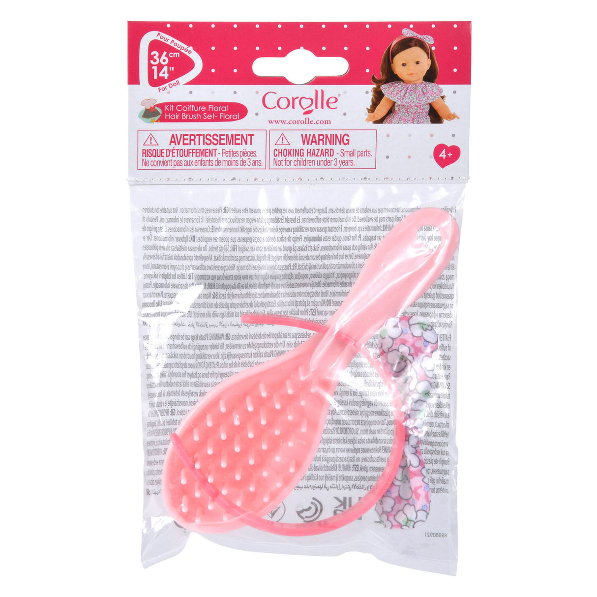 Corolle Ma Haarband flower with hairbrush, 2dlg.