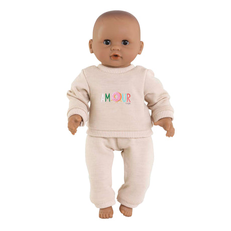 Beżowy dres Corolle dla lalki baby, 30cm