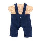 Camiseta Corolle e macacão azul marinho, 36cm