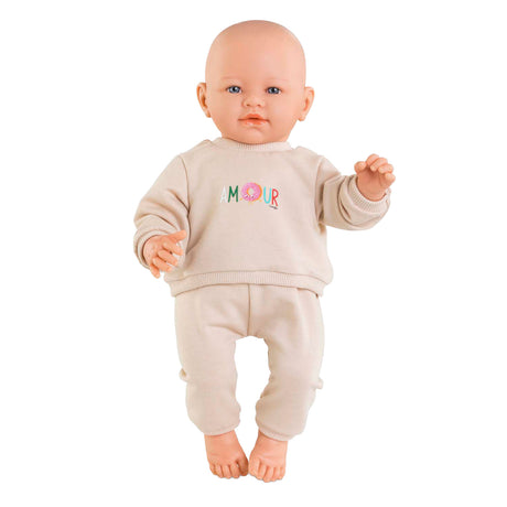 Corolle beige träningsoverall för babydocka, 42cm