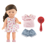 Corolle mini baby doll romy with 3 accessories - 20cm