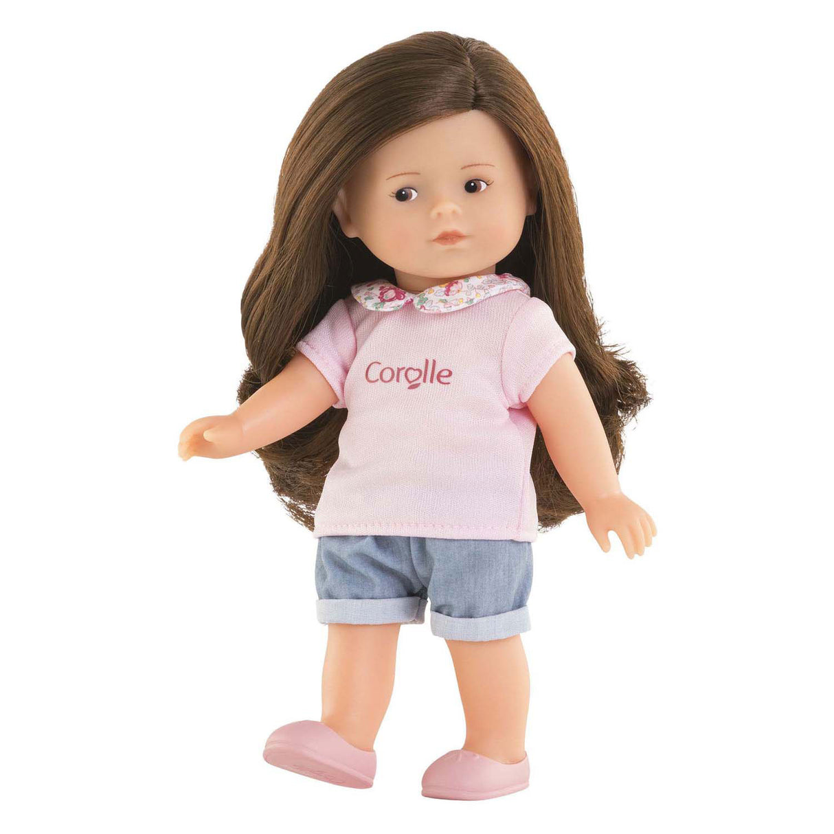 Corolle mini baby doll romy with 3 accessories - 20cm