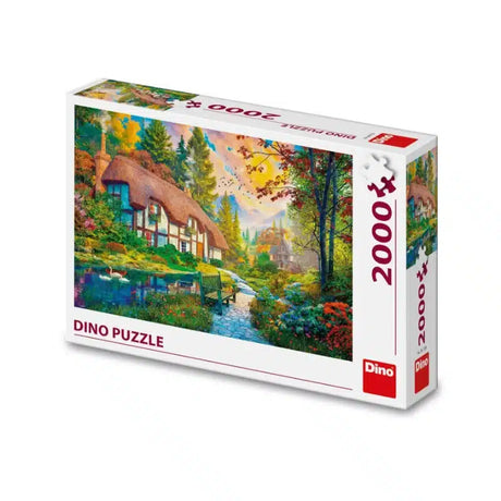 Dinotoys dinosaur puzzle house by the river - 2000 pieces