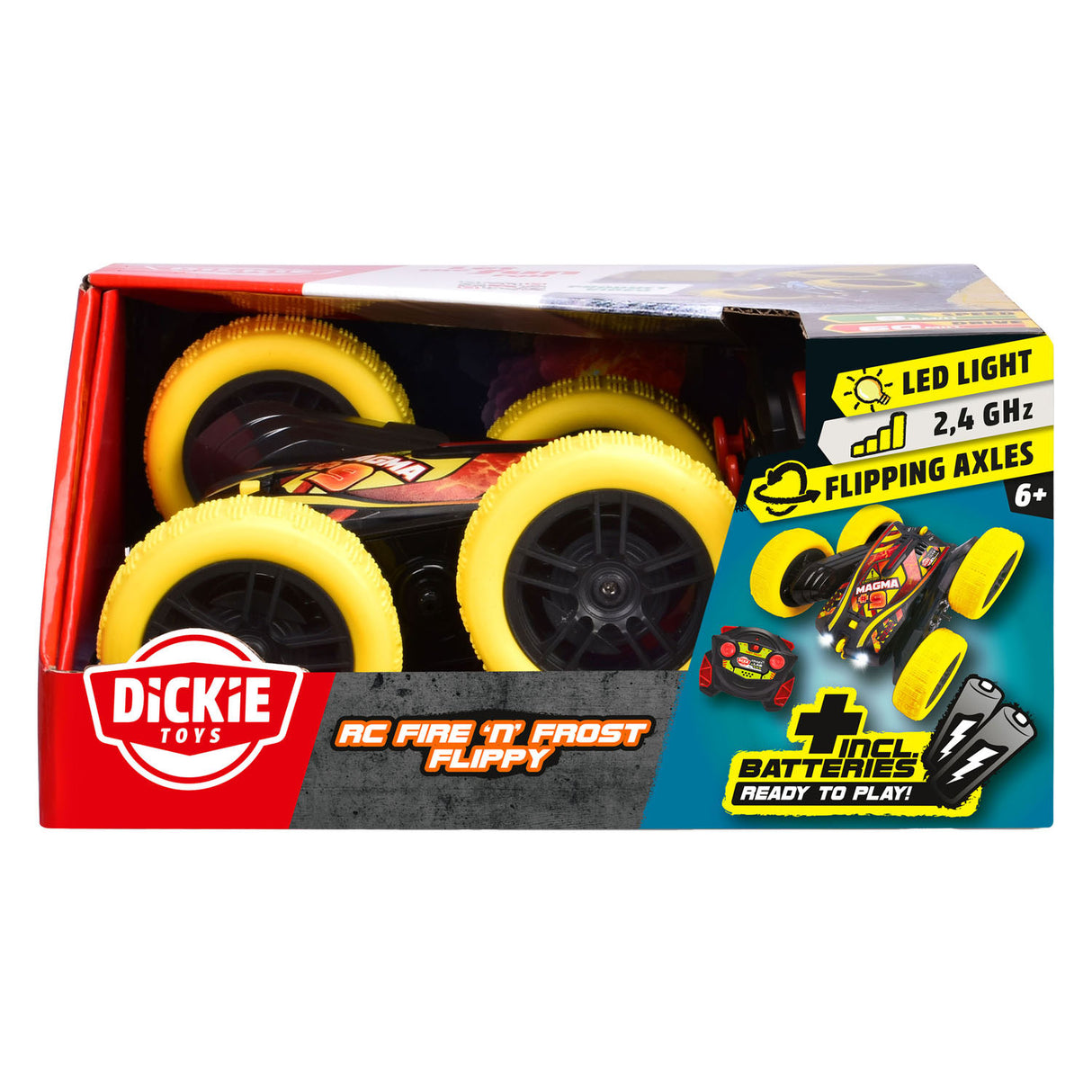 Dickie RC kontrolovatelné automatické oheň 'n Frost Flippy RTR