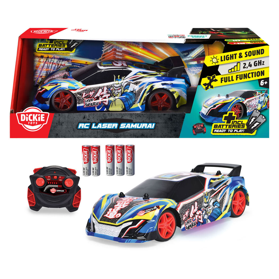 Dickie RC Stearable Auto Laser Samurai RTR