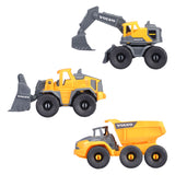 Dickie Volvo Construction Work Vehicles Speelset, 3DLG.