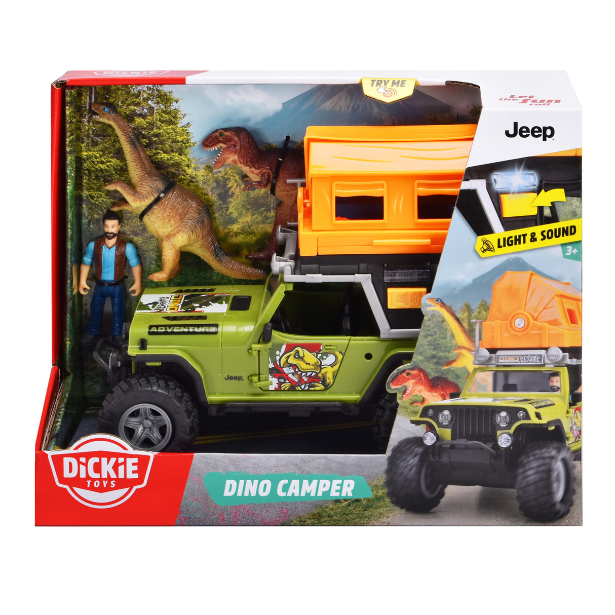 Dickie dino camper playset, 4dlg.