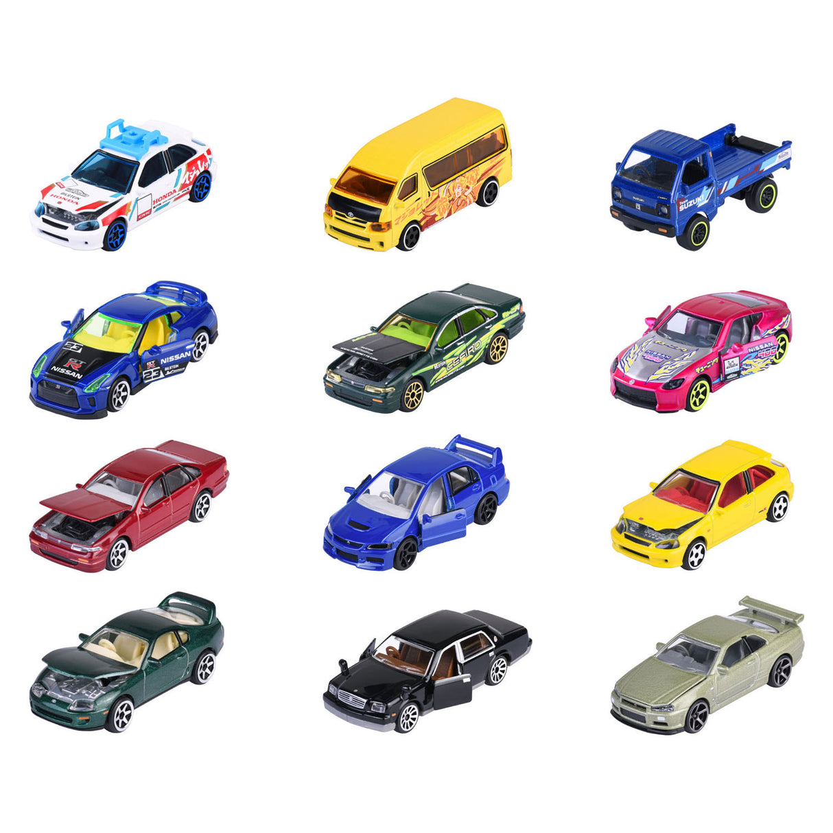 Majorette Japan Series Die Cast cars Bonus Pack, 5st.