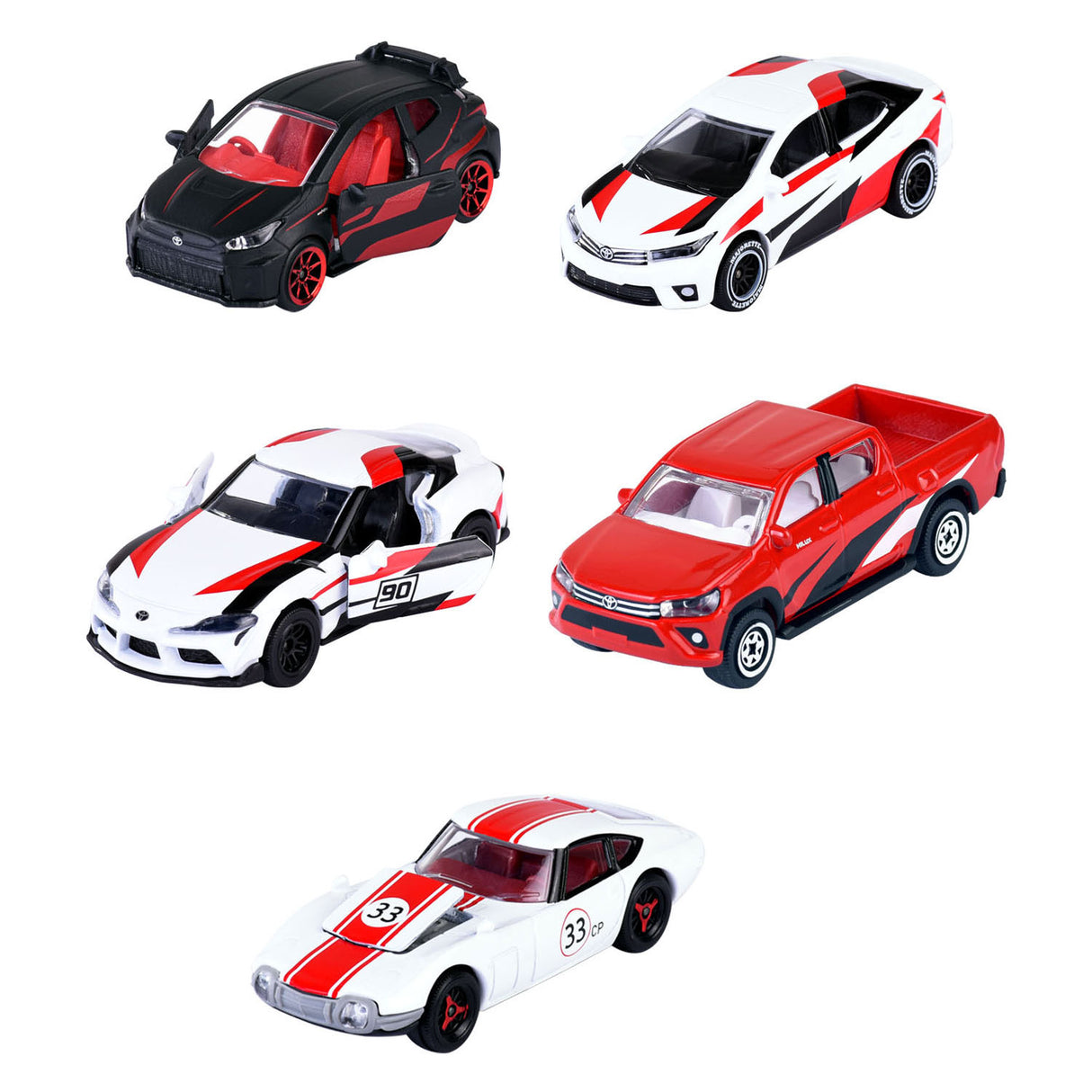 Majorette Toyota Die-Cast Racing Cars Giftpack, 5 ..