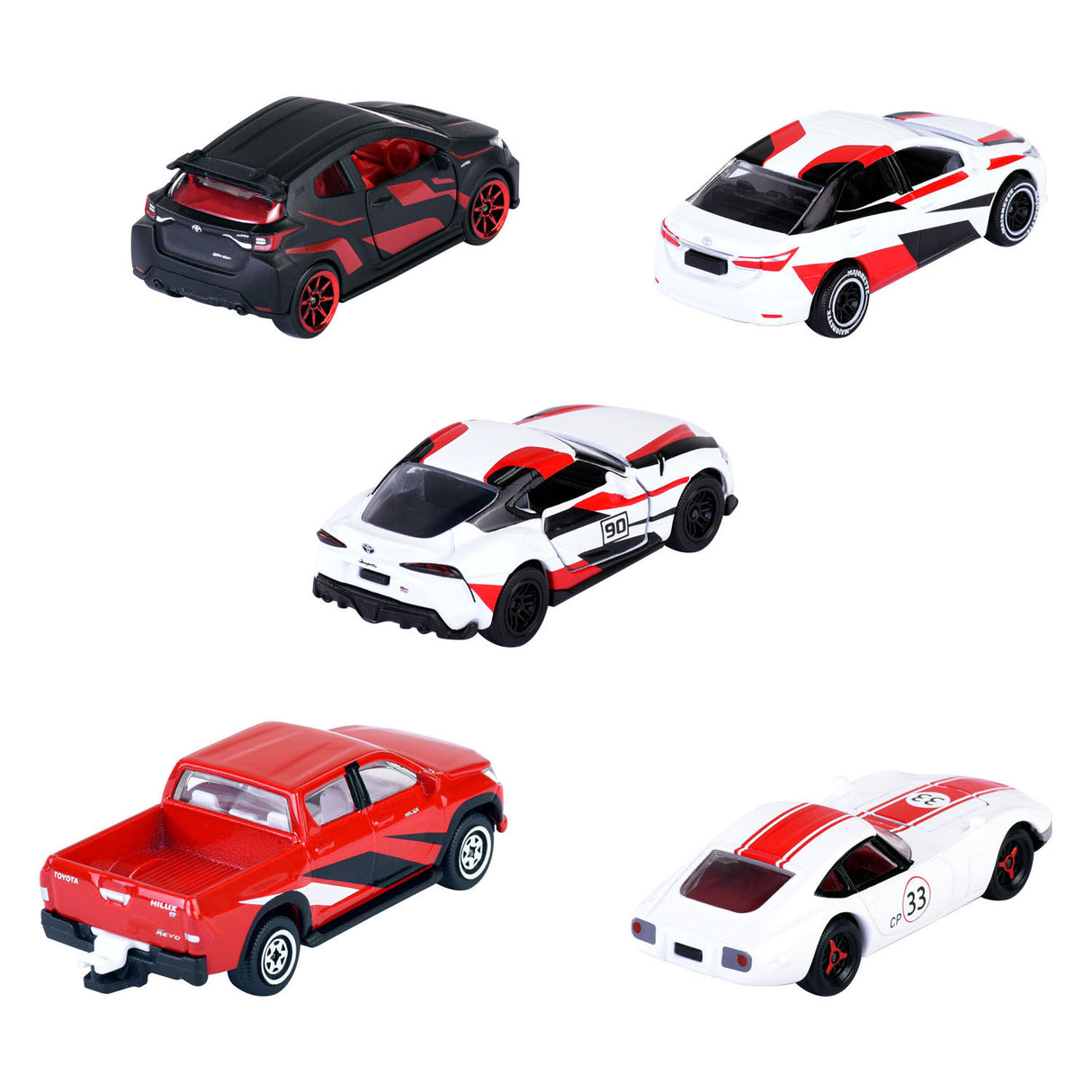 Majorte Toyota Die-Cast Racing Cars Darilni paket, 5st.