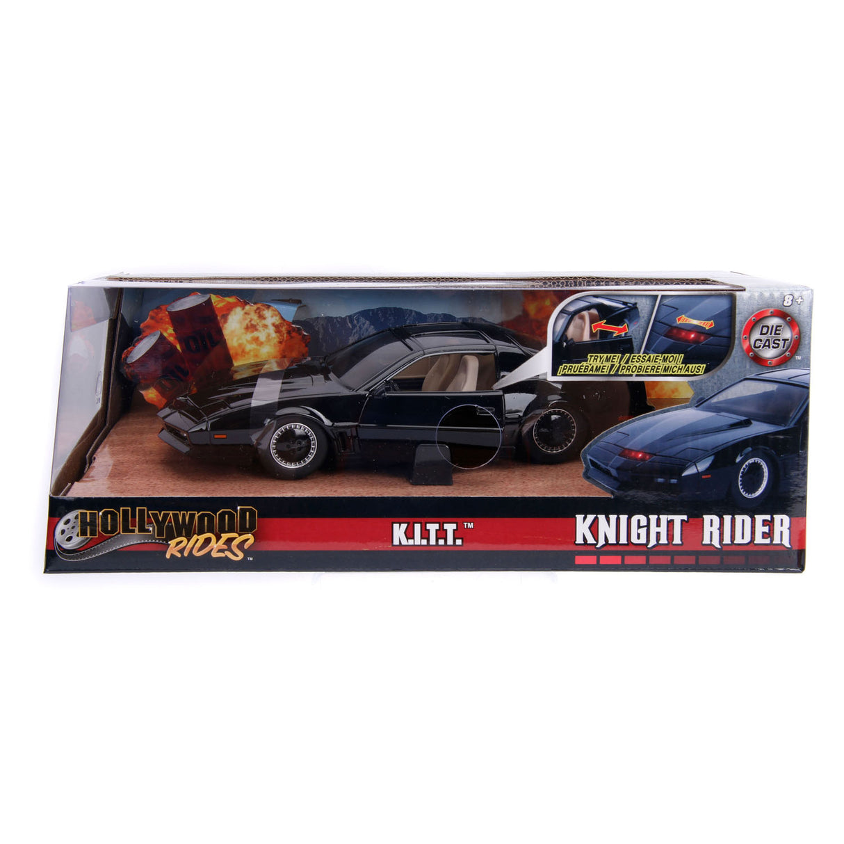 Punti di Jada Jada Die Cast Knigh Rider 1982 Pontiac Trans Am Auto 1:24