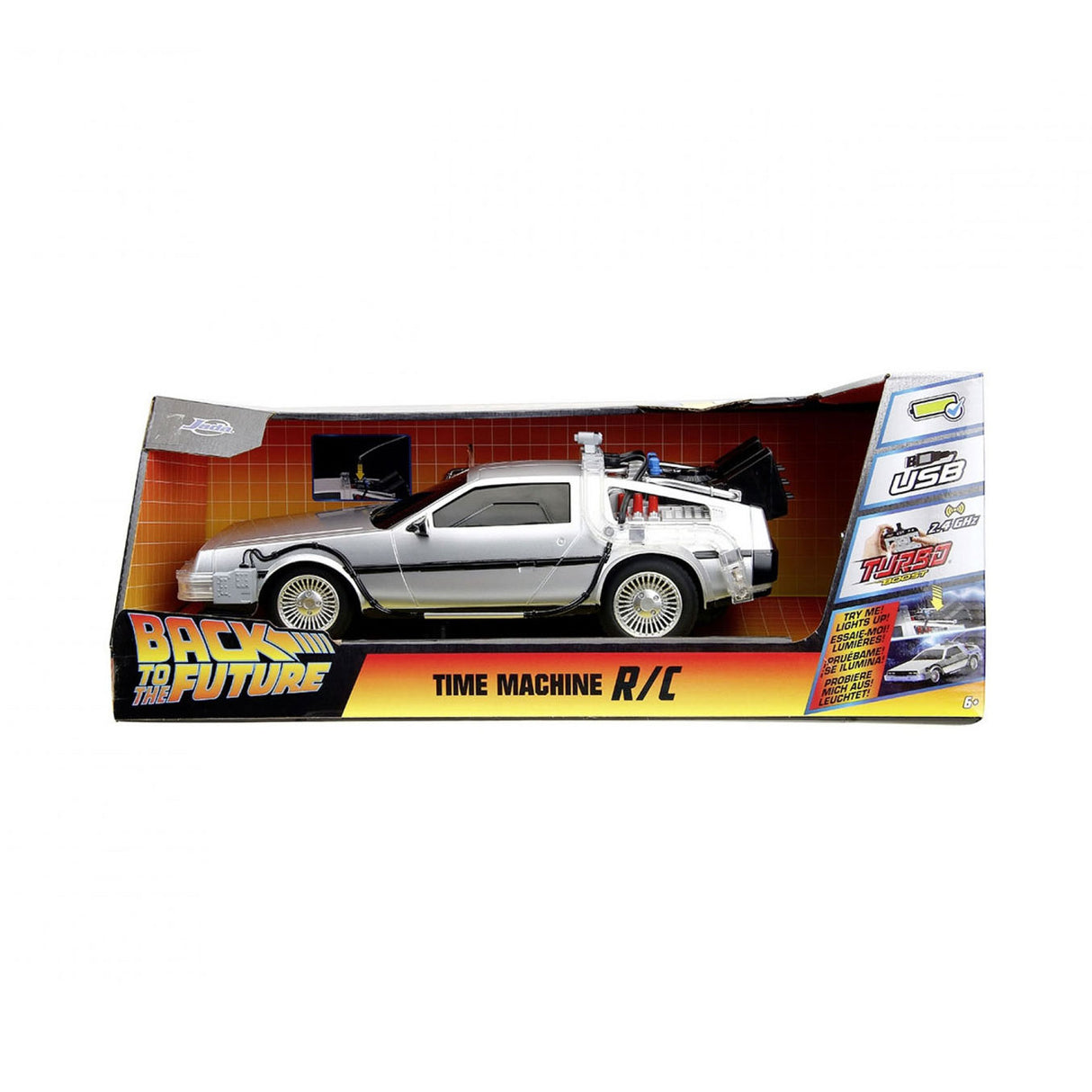 Jada Toys Jada Stearable Auto Back to the Future RC Time Machine 1:16