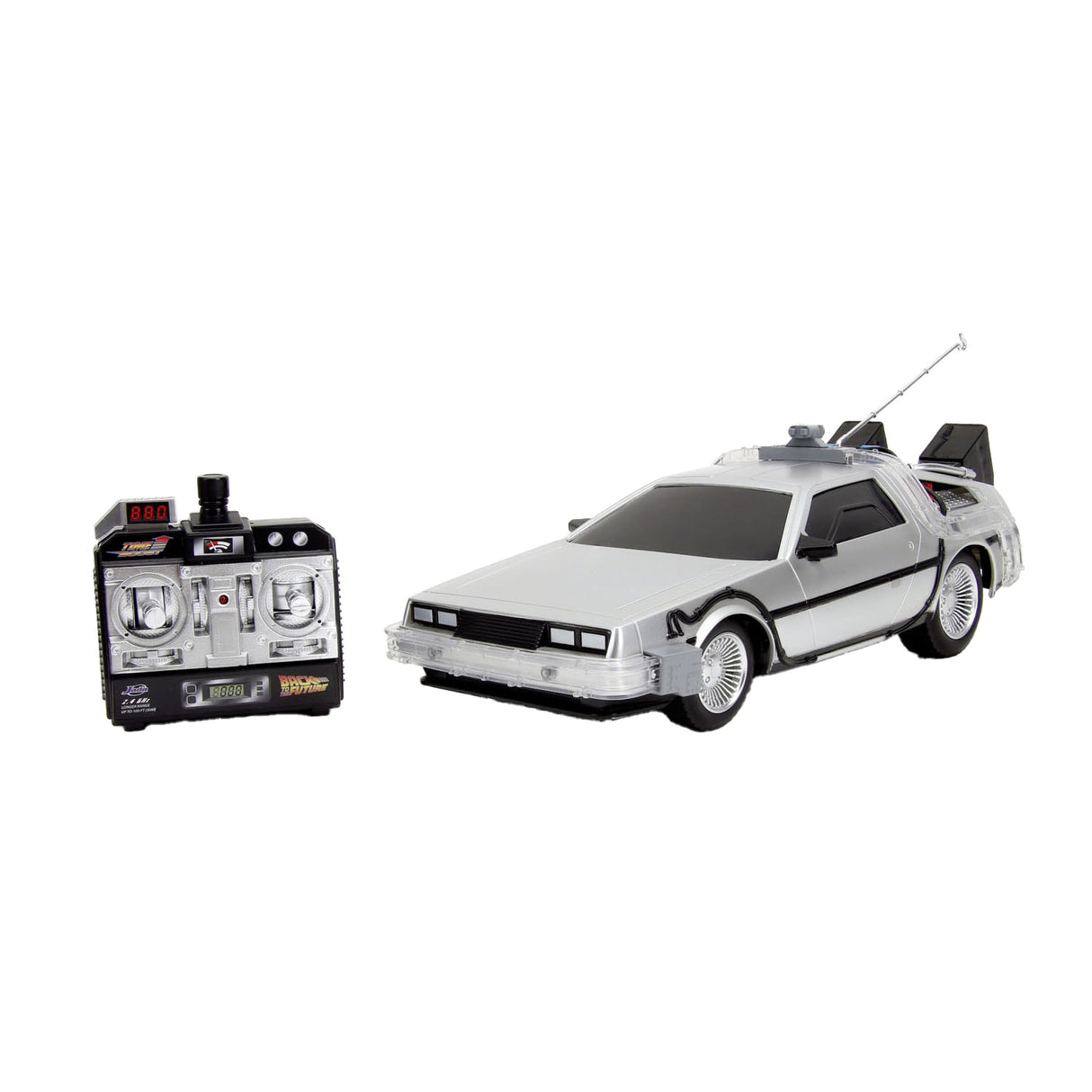 Jada Toys Jada Stearable Auto Back to the Future RC Time Machine 1:16