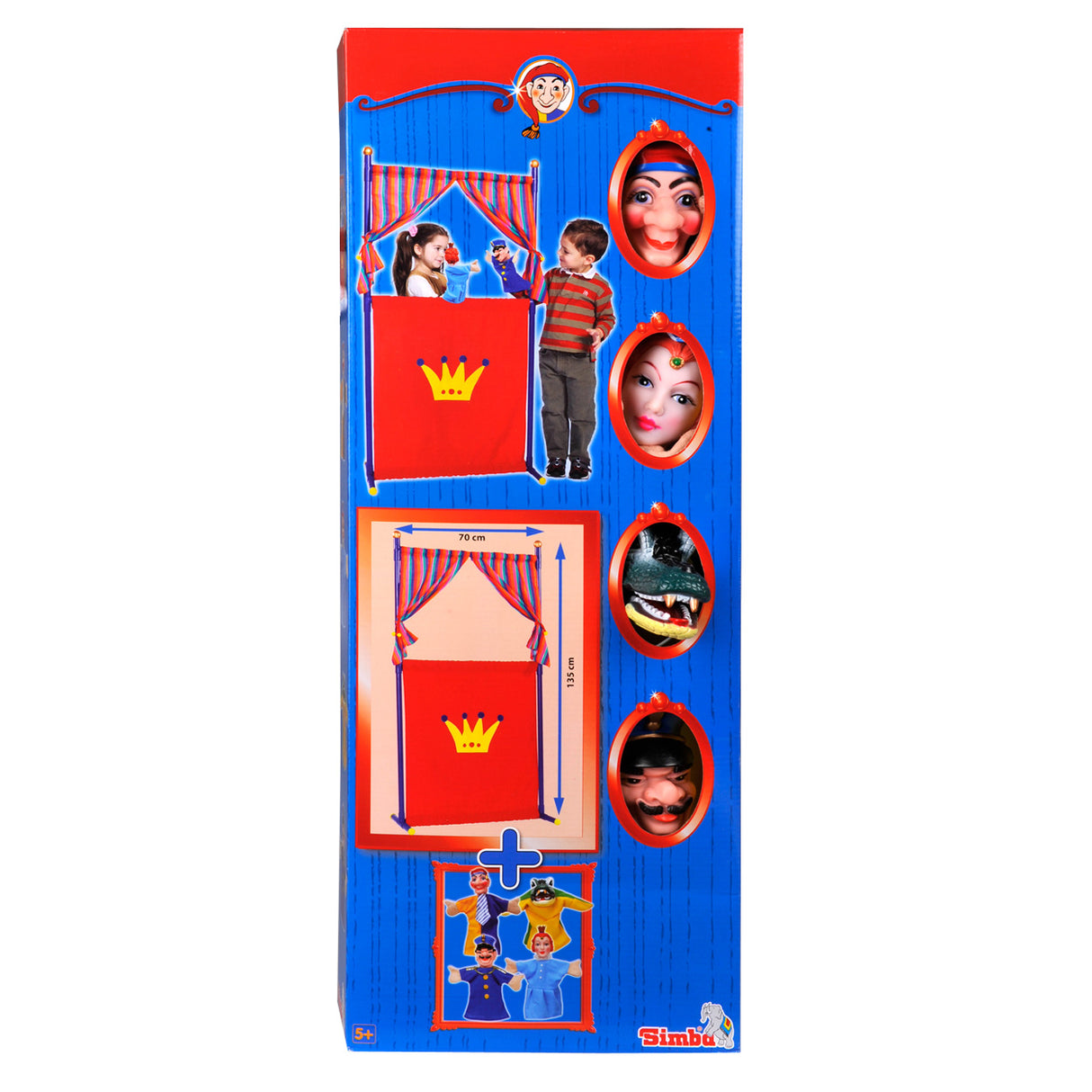 Simba doll Theater with 4 hand puppets