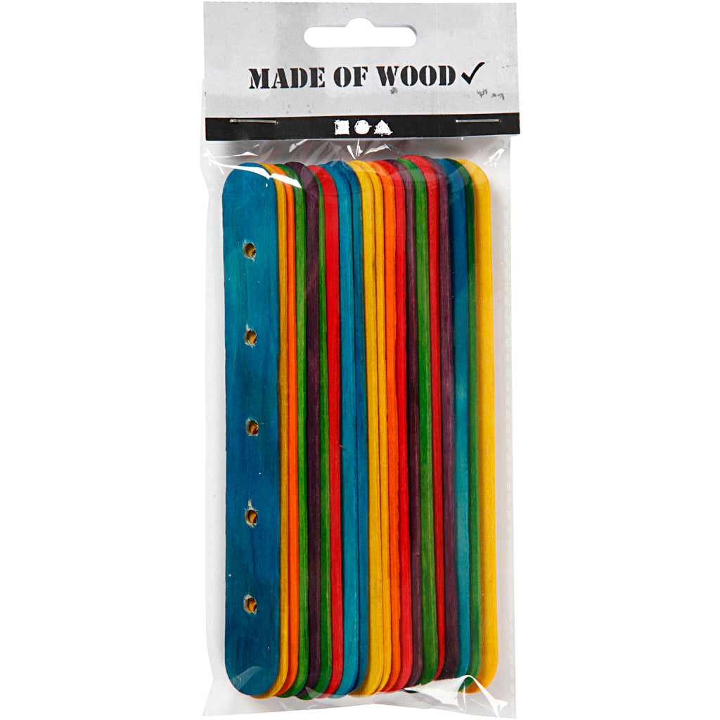 Creativ company https: www.cchobby.nl construction sticks-l-15-cm-b-1-8-cm-hole size-4-mm-diverse-colours-20-div-1-box