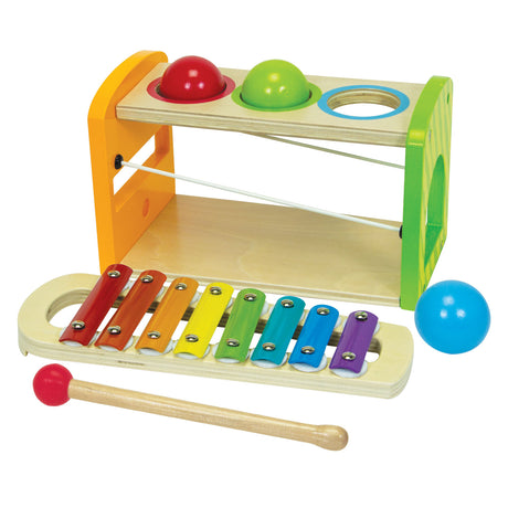 Eichhorn hammering bench with xylophone, 5-piece.