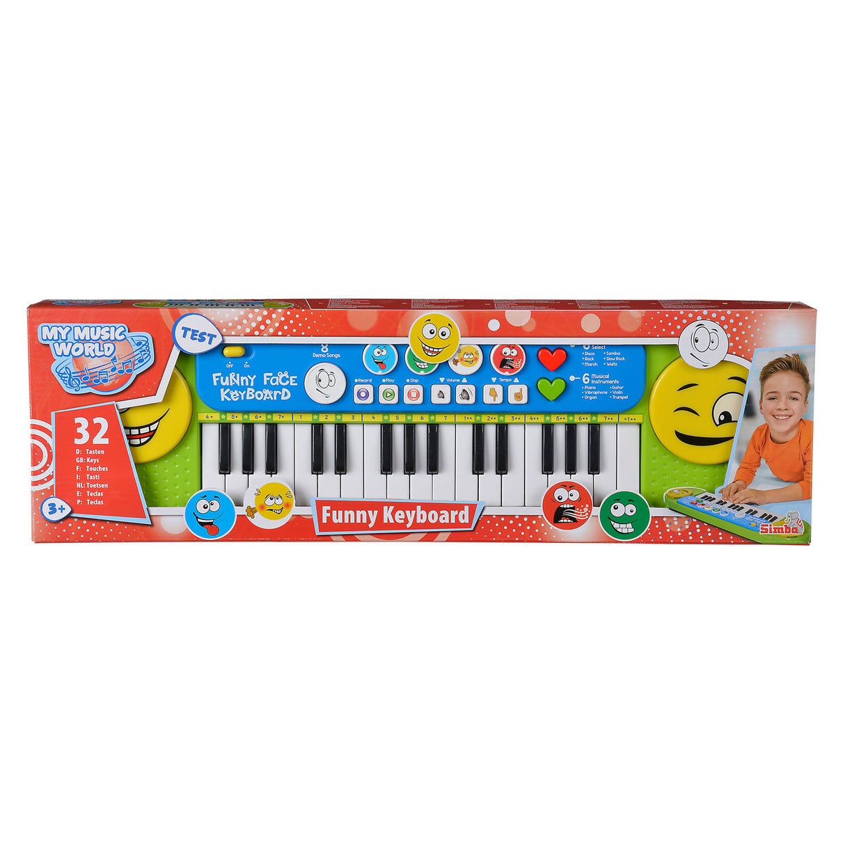 Simba min musikkverden smiley tastatur