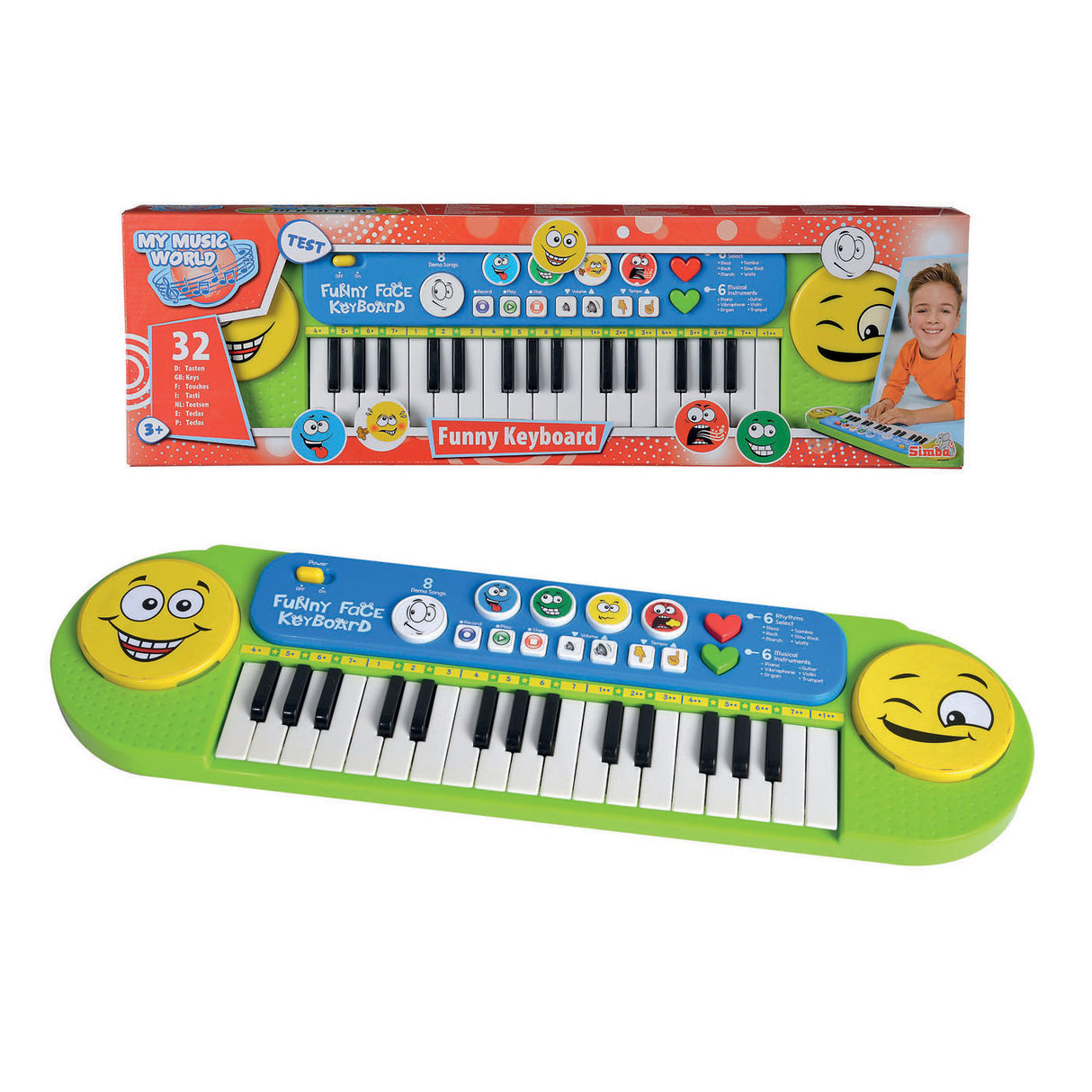 Simba min musikkverden smiley tastatur